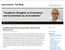 Tablet Screenshot of blog.hjeconomics.dk